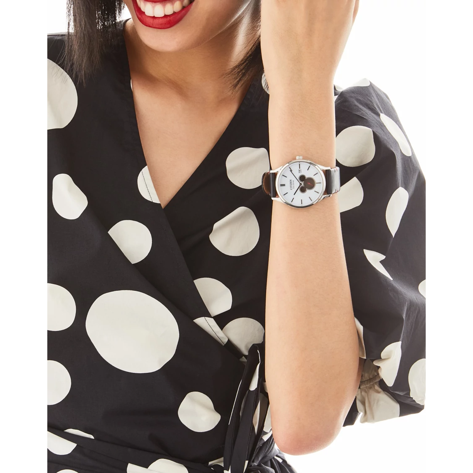 Reloj Citizen Plateado Mickey Shadow Disney BV1130-03W | Elegancia relojería